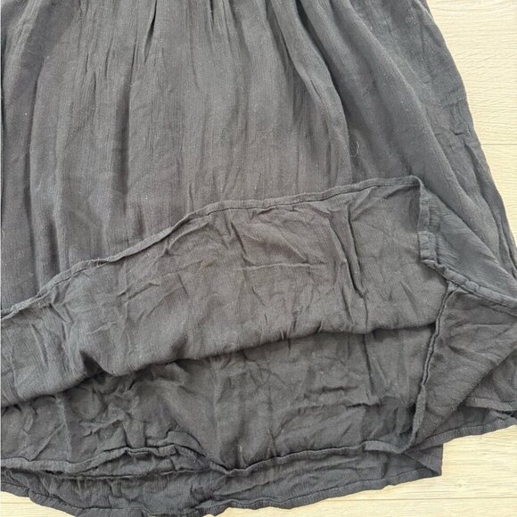 Free People Flora Embroidered Floral Midi Dress Black - Picture 9 of 14